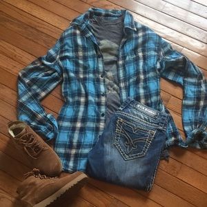 Soft Flannel AE Button Up